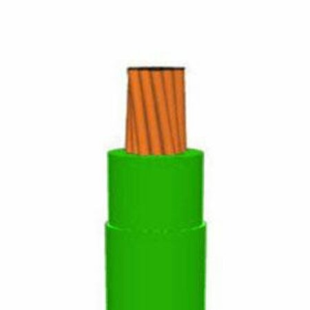 UNIFIED WIRE & CABLE 12 AWG UL THHN Building Wire, Bare copper, 19 Strand, PVC, 600V, Green, Sold by the FT 1219BTHHN-5-2.5M